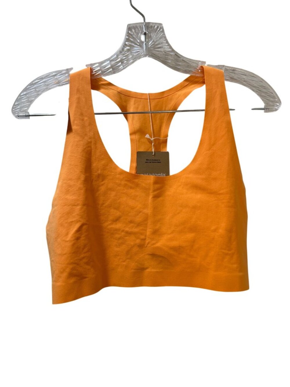 Patagonia Womens Live Simply Bra Vivid Apricot XL Racerback HeiQ Pure Odor Contr
